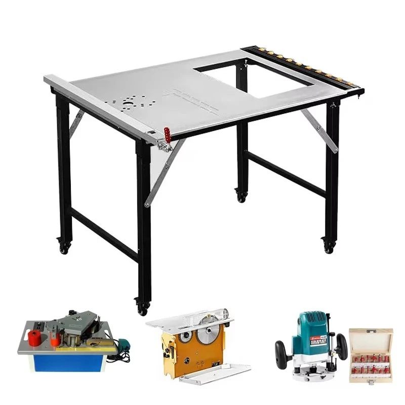 High Precision Multifunctional Sliding Table Panel Saw  Wood/Aluminum Dual-Adaptable Router Table Efficient Easy Operation