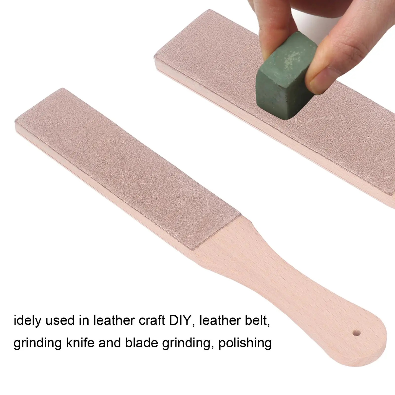 Double-Sided for leather Strop Tool - Beech Wood Honing Strop for DIY for leather Craft &  Making