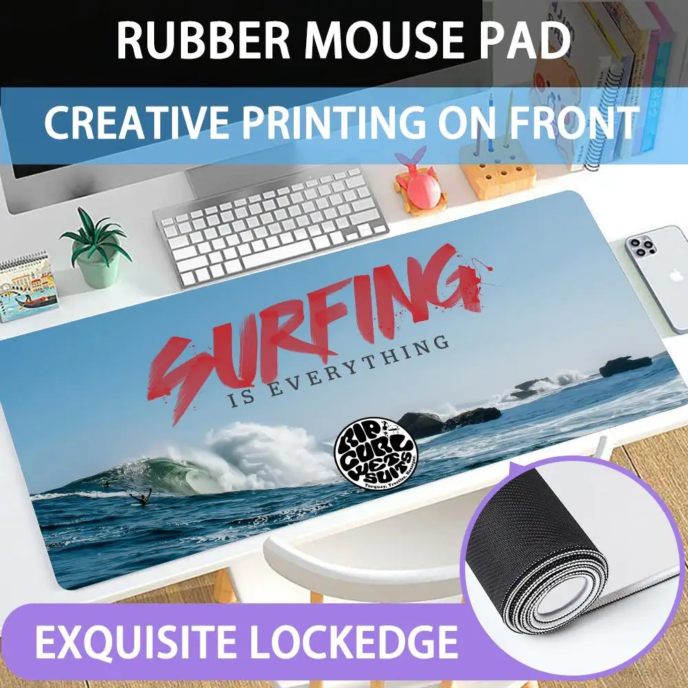 

Mouse Pad Large rubber mouse pad with lock edge computer gamer HD RIP_CURL printing desk pad keyboard pad