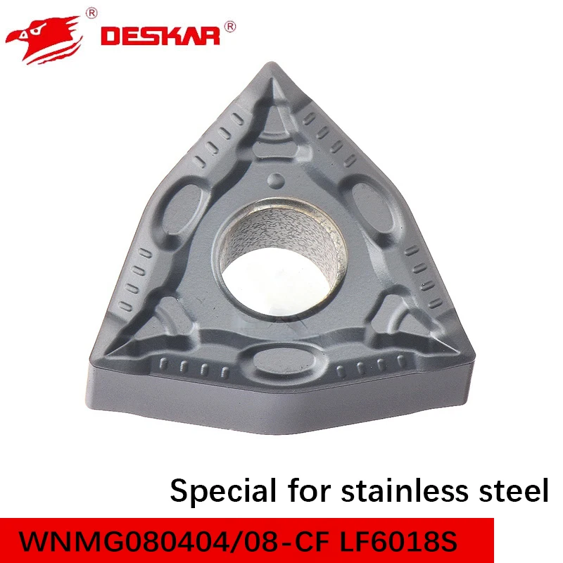 

DESKAR WNMG080404/08 CF LF6018S Carbide Inserts Lathe Cutter Cutting Tools Turning blade Precision Machining for Forged Parts