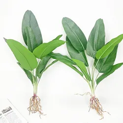 Artificial Banana Tree Green Simulation Palm Tree Plastic Plants Fake Shrub Wedding Hotel Balcony Party Home Decor Accessories