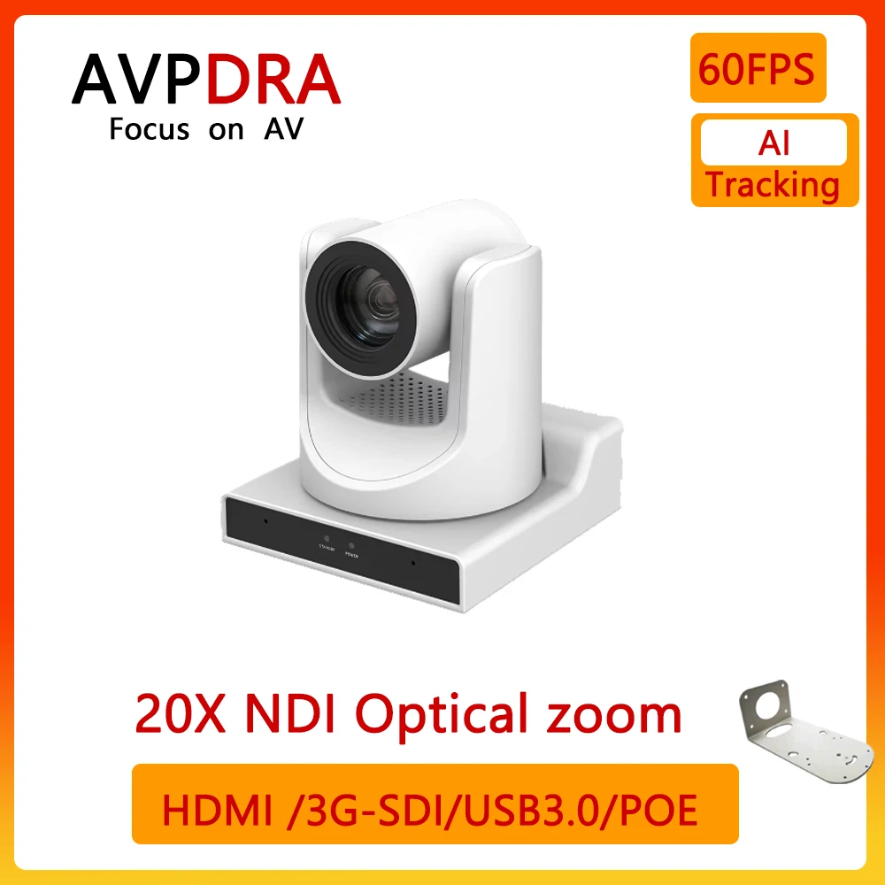 

AI Tracking FULL NDI PTZ Camera HDMI 20x Zoom 3G-SDI USB3.0 IP Live Streaming Camera Support POE PTZ Camera for Church,Events