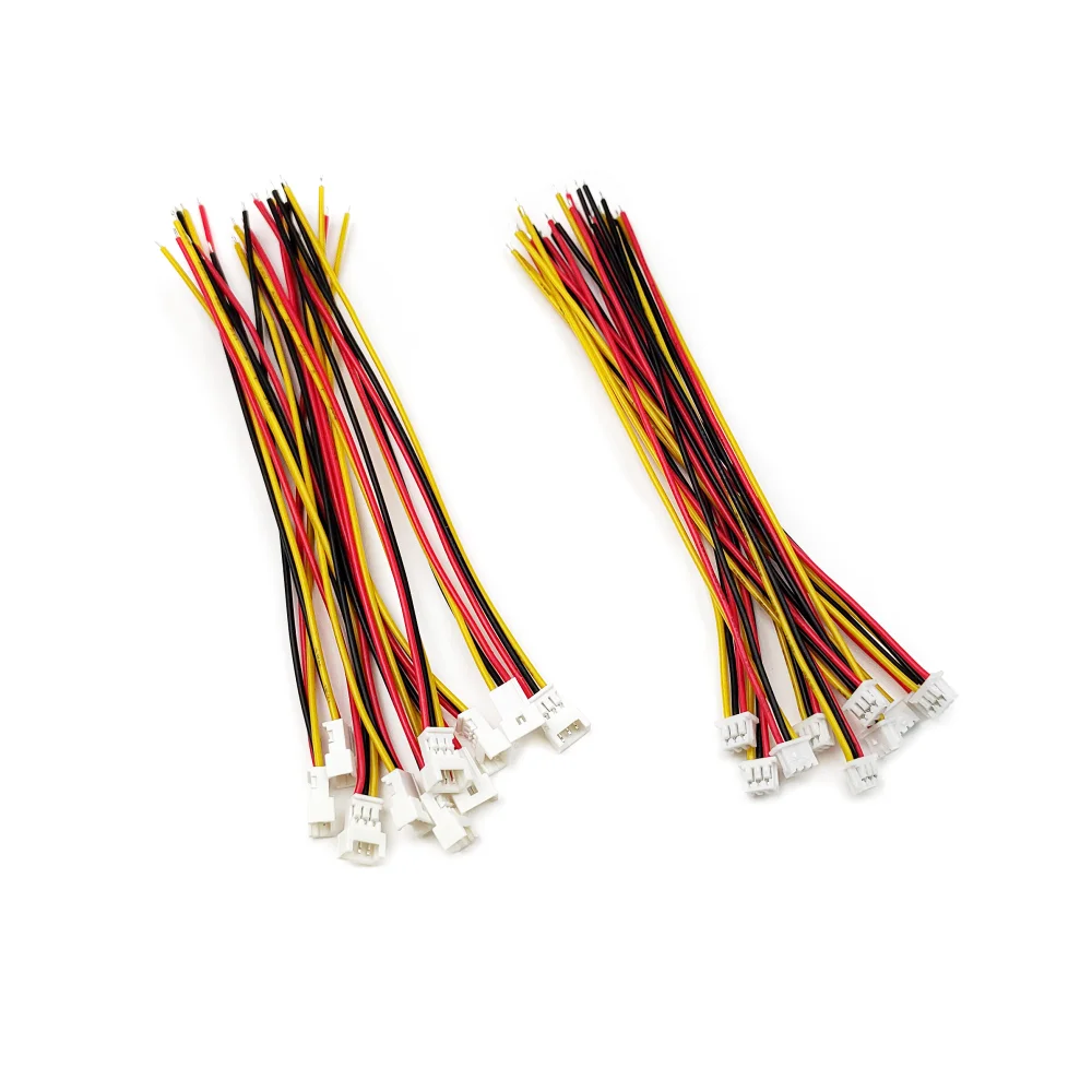 5/10 أزواج صغيرة JST 1.25 مللي متر موصل الملعب 1.25 مللي متر ذكر التوصيل أنثى مقبس متفرع 2P/3/4/5/6 دبوس موصلات مع سلك كابل 10 سنتيمتر