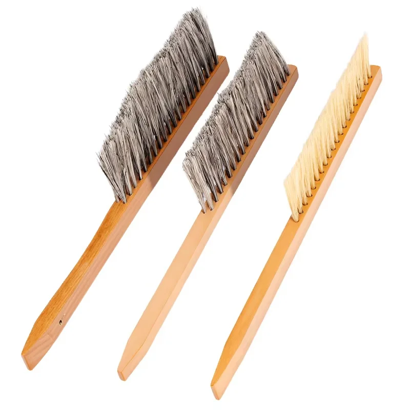 Beekeeping Tools Wood Honey Brush Wasp bee Sweep Beekeeping Equipment Horse Tail Hair New Bee Brush For Cleaning Apiculture