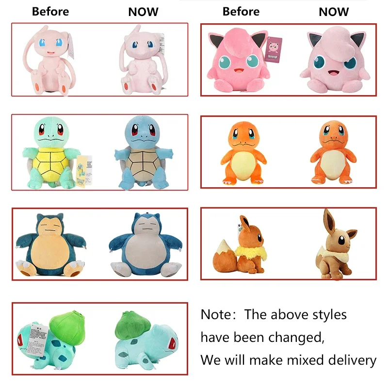 25cm Mew Plush Toys Doll Pokemon Mew Soft Stuffed Animals Plush Dolls Gifts for Kids Children Birthday Gifts