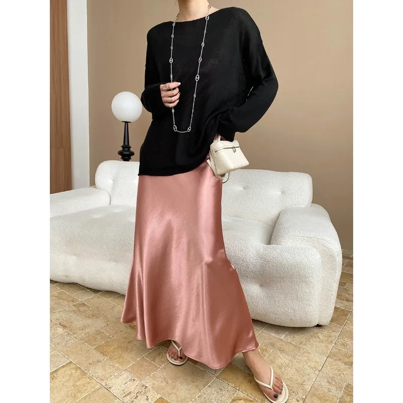 Women's Spring/Autumn Blouse Round Neck Loose Fit Sun Protection Knit Cardigan New Elegant Comfortable Minimalist Fashionable