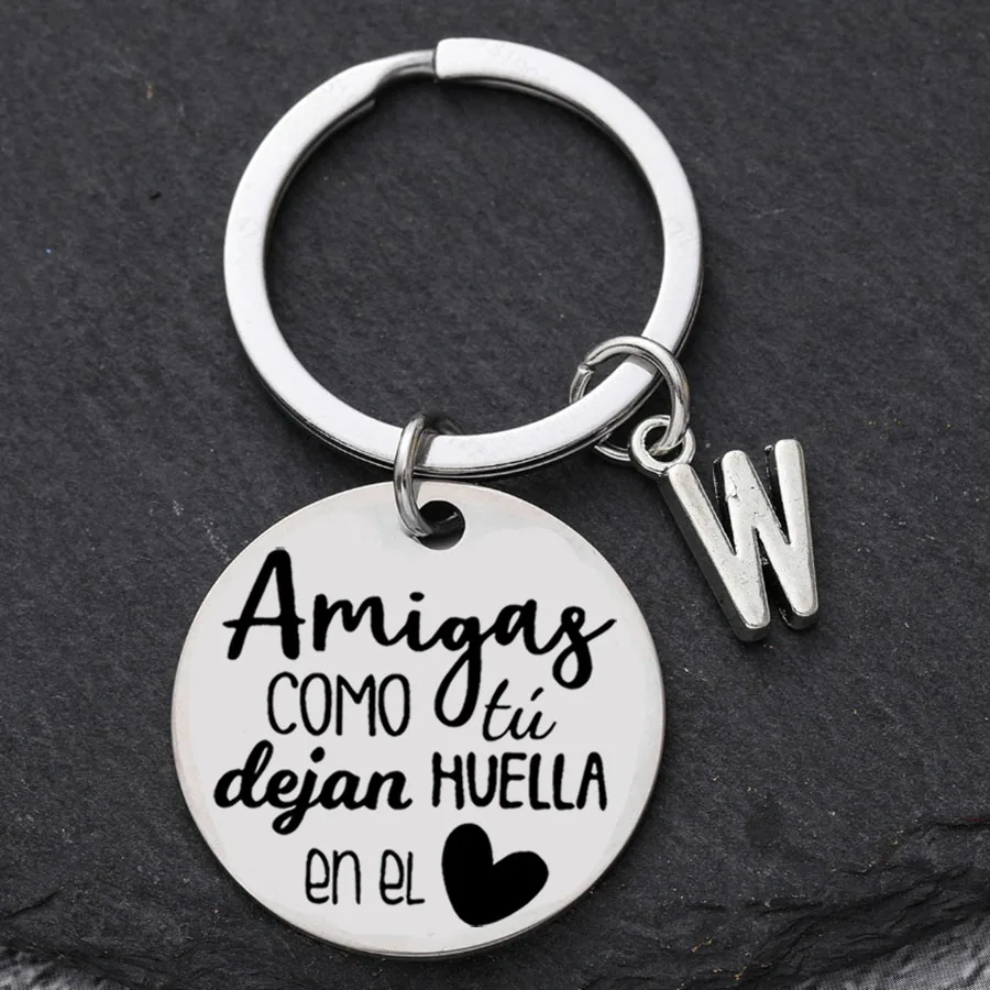 سلسلة مفاتيح من الفولاذ المقاوم للصدأ - هدية مثالية للأخوات والأفضل الأصدقاء | مثالية لأعياد الميلاد والتخرج وعيد الميلاد #3