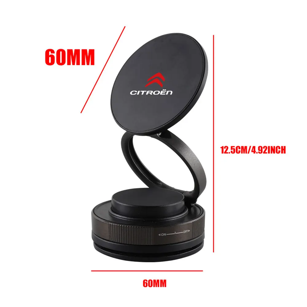 360° Rotating Car Magnetic Phone Holder Adjustable Phone Holder For Car Dashboard For Citroen Picasso Berlingo C3 C4 C5 Hub Cap