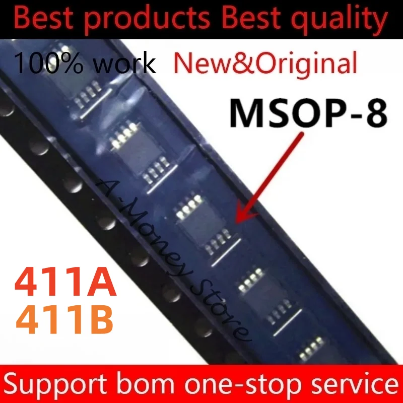 

(10pcs)411B TMP411BDGKR TMP411ADGKR 411A msop-8