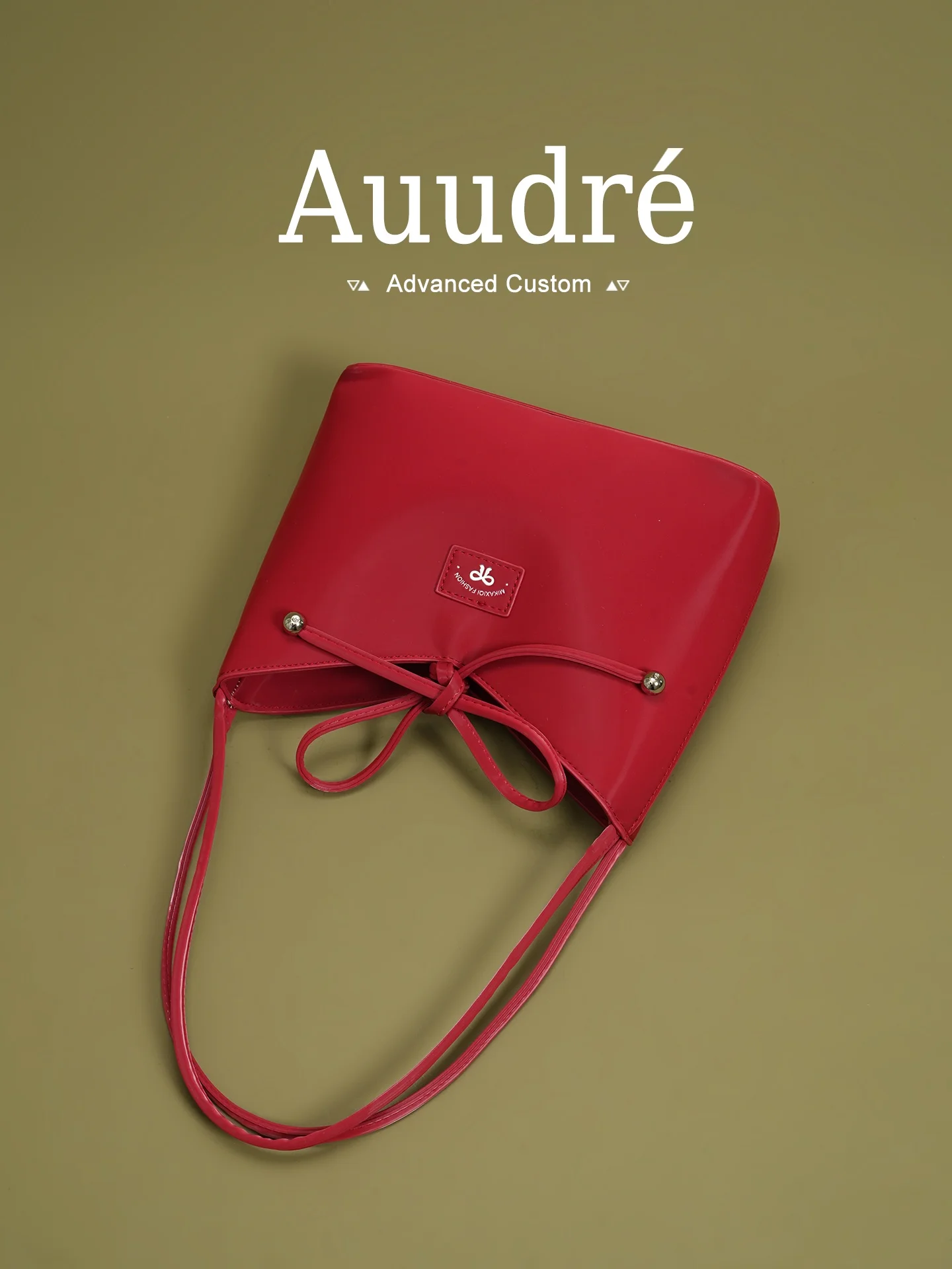 

Auudre High-End Red Large Capaci oulder Bag Women's Faionable Underarm Handbag Soft PU Leather Casual Sle 2025 New