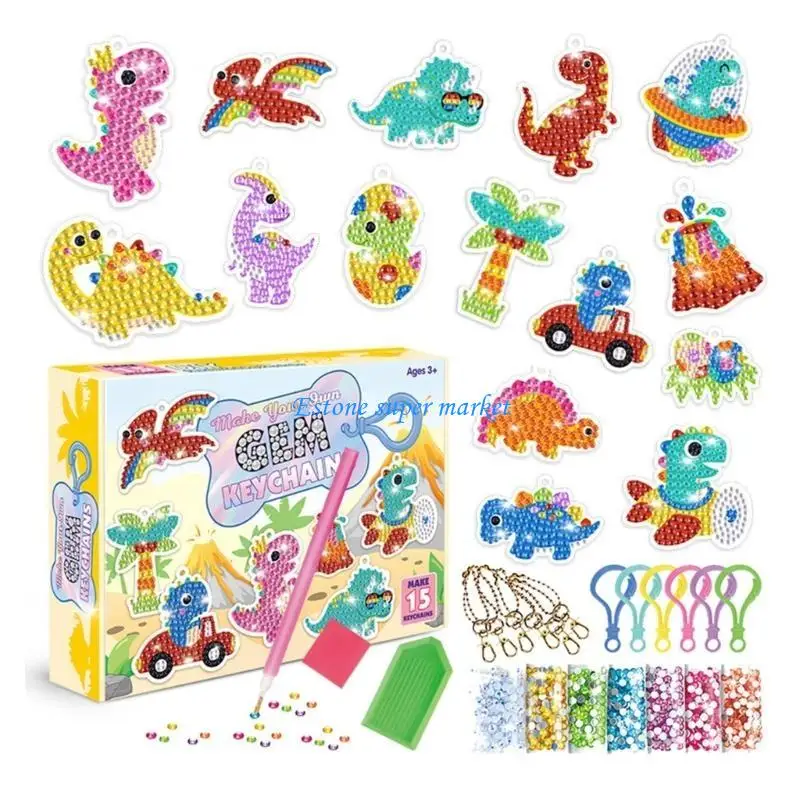 090B Kinder Kristall Bohren Handwerk Hängende Anhänger Kunst Kits Kinder Party Supplies