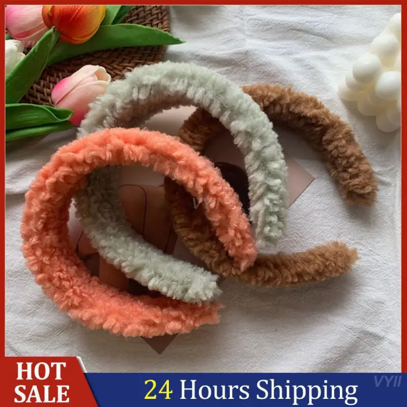 Versatile Hair Accessories Adds A Touch Of Warmth And Elegance Striking Comfortable Headbands For Cold Weather Lamb Hair Hoop