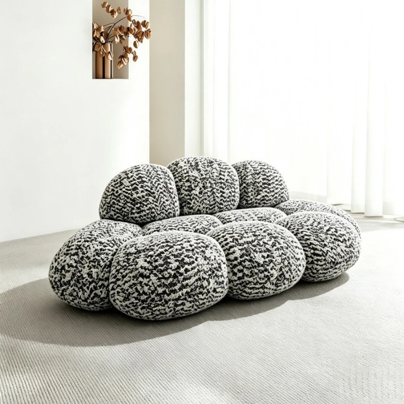 Simple velvet fabric sofa living room small apartment home leisure sofa light luxury apartment homestay reception sofa