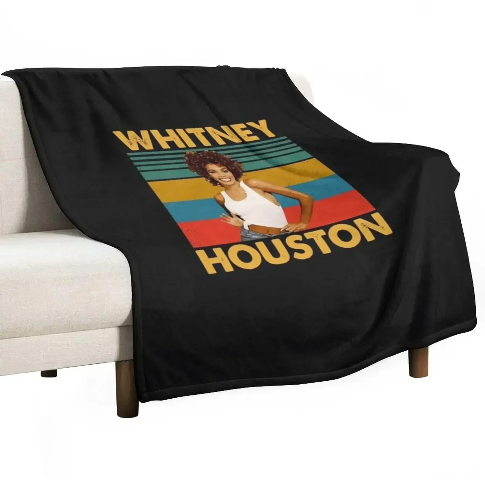 Cobertor Vintage Gift Whitney Diva 80s Houston Essential, cobertor fresco e respirável para dormir no verão