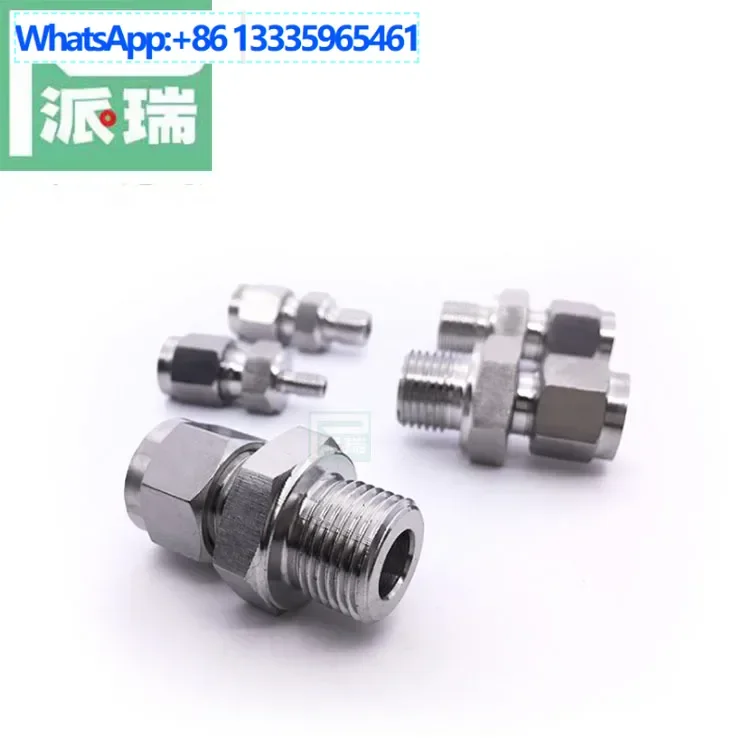 

10Pcs Perry manufacturer 304 stainless steel ferrule straight through end point connector, metric external thread external wire