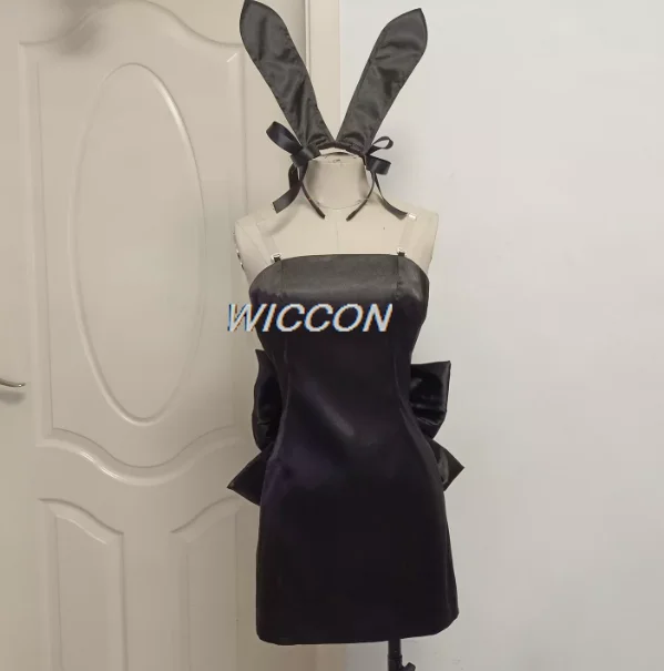 AStage 3Anniversary café Activity Anime Costume Mizi Cosplay Rabbit Bunny Mini Dress Wig Lolita Jumpsuit Halloween view 5