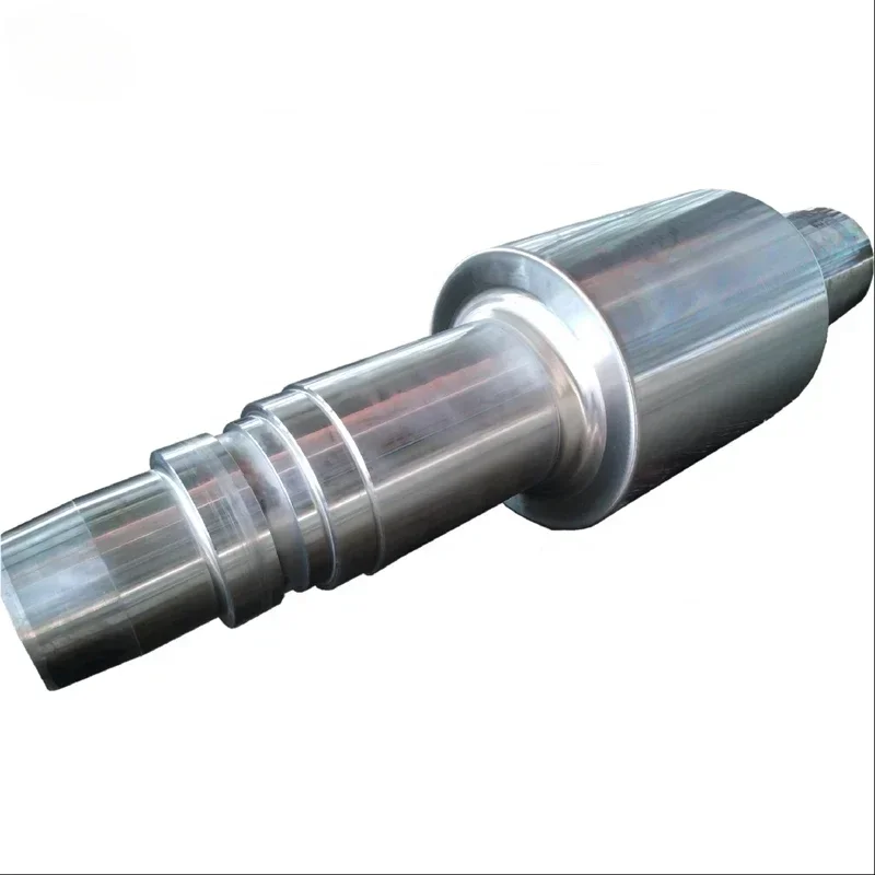 working roll mill roller Steel Plant metal drive Big main shaft rotor Forging Steel large Roller support Shaft