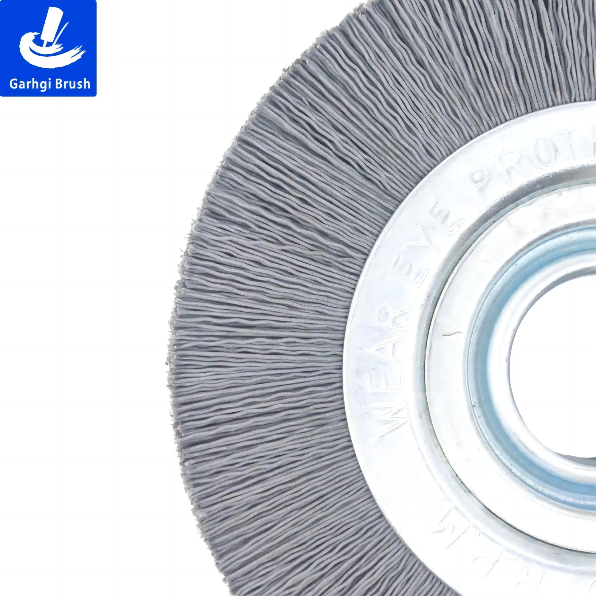 Schleif Nylon Rad Bürsten Siliziumkarbid Draht Winkel Tischschleifer Metall Nabe Entgraten Polieren Rostentfernung CNC Elektrowerkzeug – Detail 10