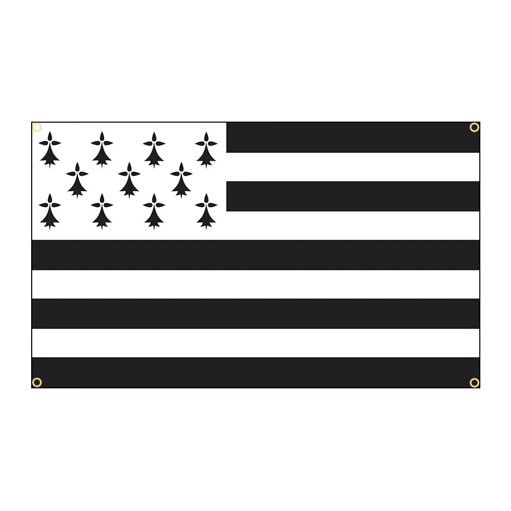 90x150cm Breizh Bretagne Llydaw Brittany Flag