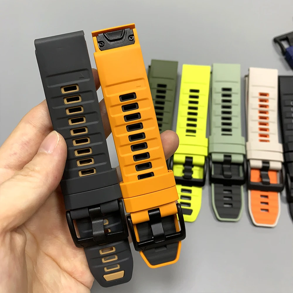 22mm 26mm Sport-Silikonarmband für Garmin Enduro/Epix Tactix 8 Instinct 3 Forerunner 970/Fenix 7X/7 8 PRO 8x QuickFit Uhrenarmband – Detail 3