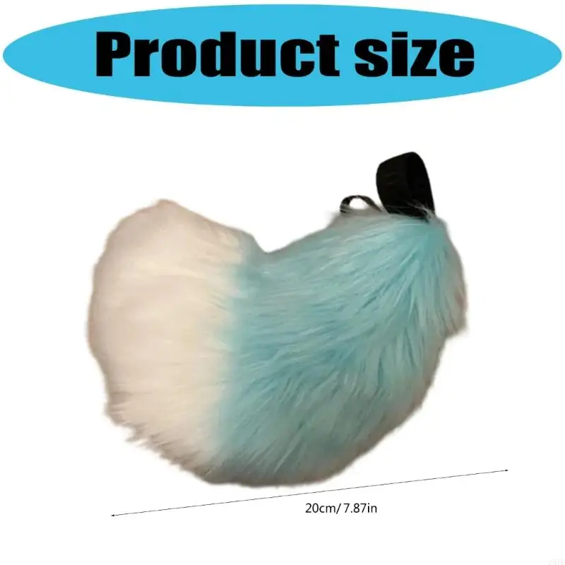 2025 New Foxes Tail,Faux Furs Wolf Foxes Cats Tail Fancy Dress Halloween Cosplay Costume