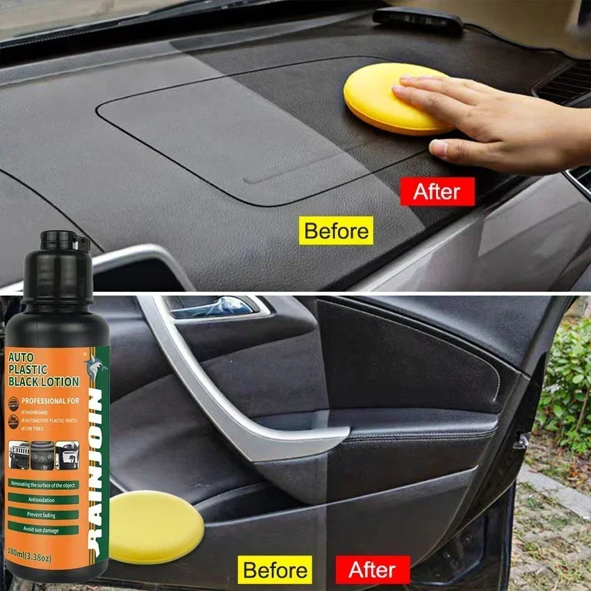 Q12 Car Plastic Repair Agent - Car Interior and Panel Updated Wax Coating Agent, Advanced Car Care Polish