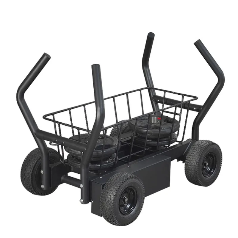 

Wheeled Fitness Sleigh Track and Field Training Adjustable 8 Resistance Tank Car Gym Heavy Duty Sleigh Rally Car