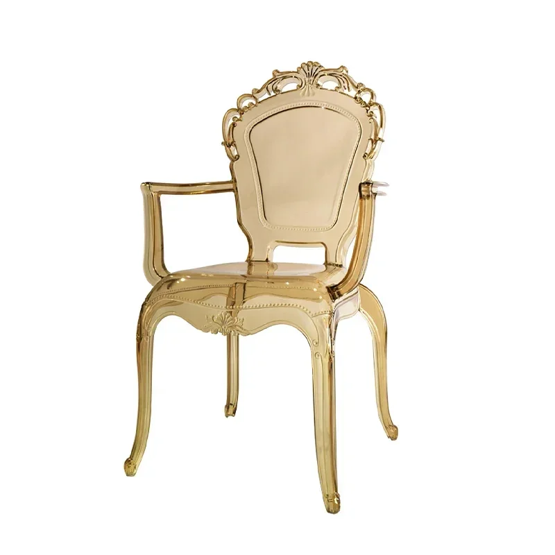 Nordic Plastic Dining Chair for Garden for Outdoor Ergonomic Design Sturdy Construction Durable Build Smooth Surface