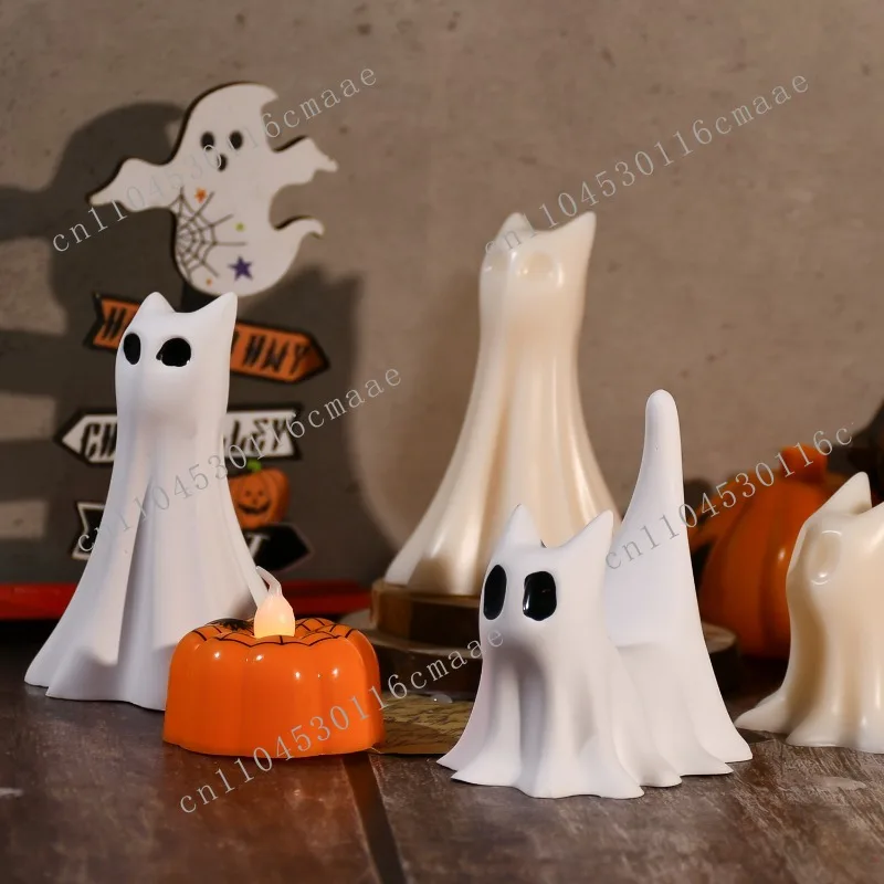 triumphant DIY Epoxy mold Halloween ghost cat doll ornament silicone mold plaster candle mold