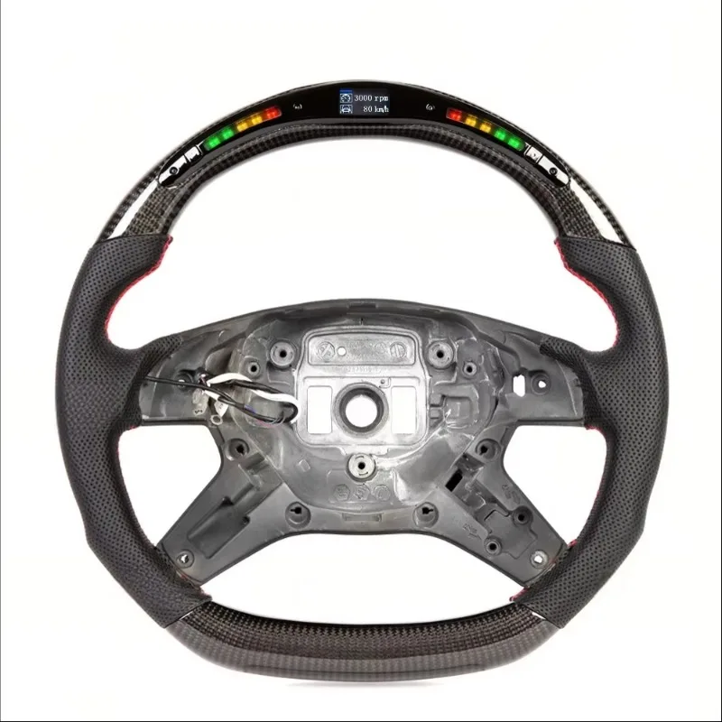 High Quality LED Carbon Fiber Steering Wheel Better Driving Control for Mercedes G-Class E-Class GL-Class ML-Class W463 W166 G63