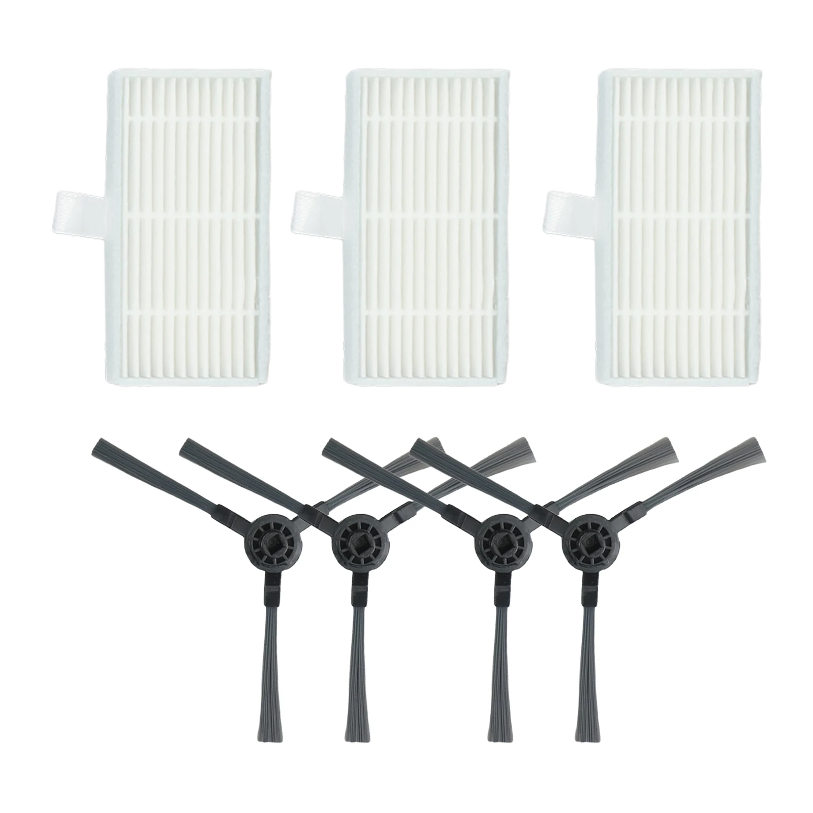 Replacement Side Brushes and Filters for Cecotec For Conga 999 For XTreme Robot Vacuum Cleaner for Maintaining Cleaning Power