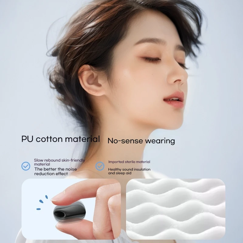 Silicone Sleep Earplugs Set Waterproof Noise Reduction Soundproof Ear Protectors for Quiet Travel Home Noise Filtering Ear Plugs