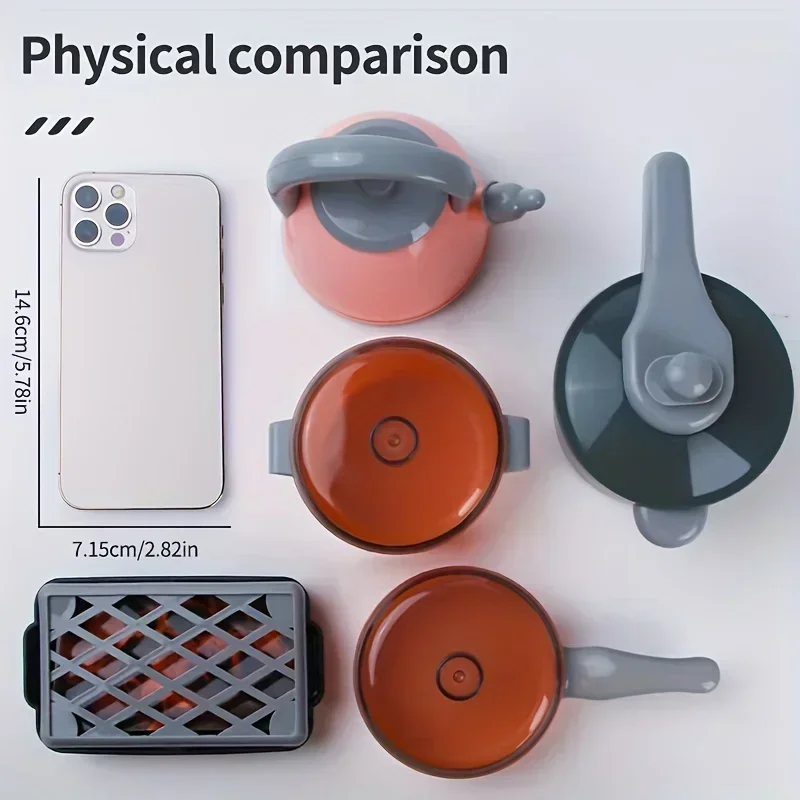 子供用キッチンセット、リアルな調理器具付き、男の子と女の子のための創造的なごっこ遊びおもちゃ、子供の想像力豊かな遊びのためのギフト