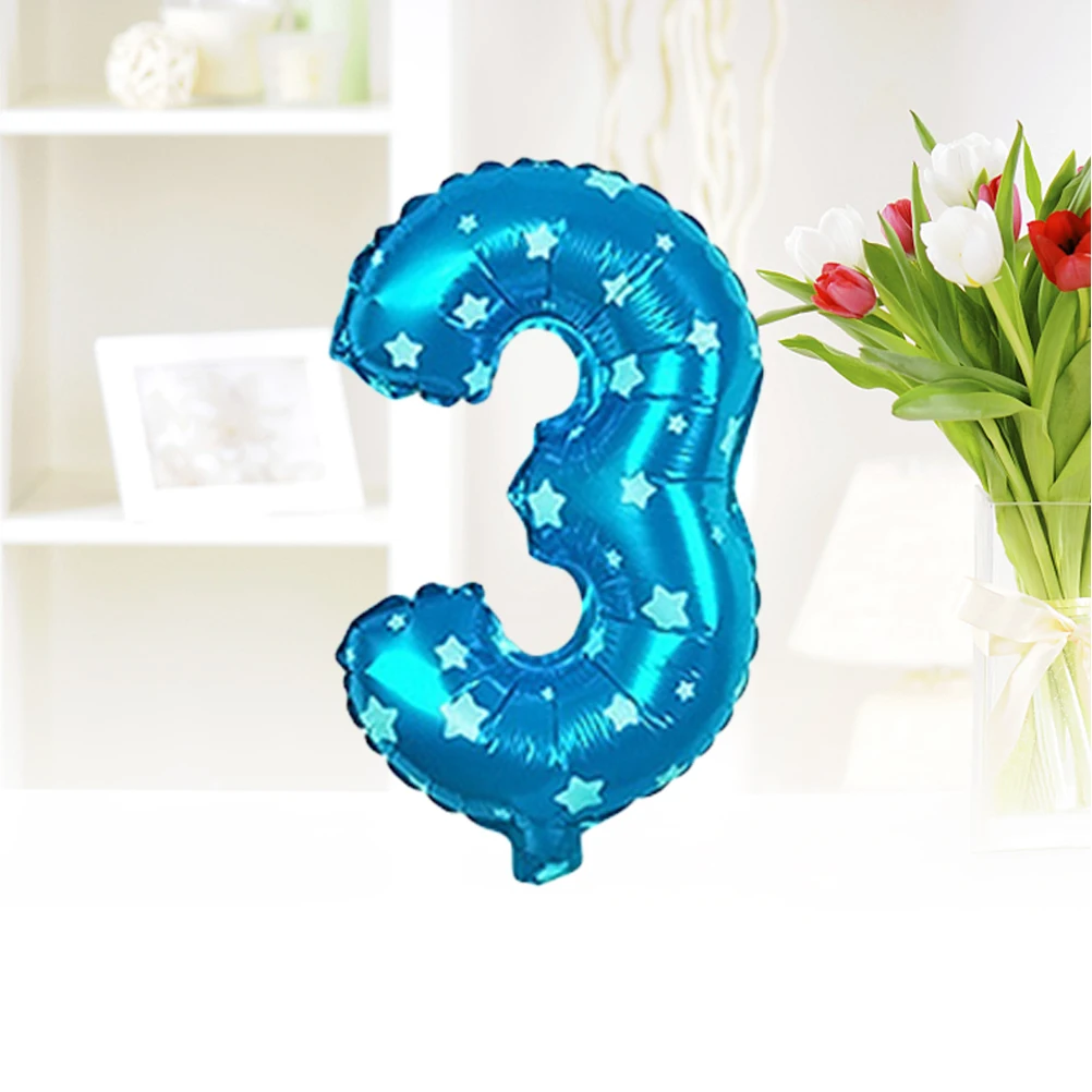 

32 Inch Number Balloon Foil Decorations Party Birthday Wedding Big Event Reusable Premium Photo Props Celebrations Holiday