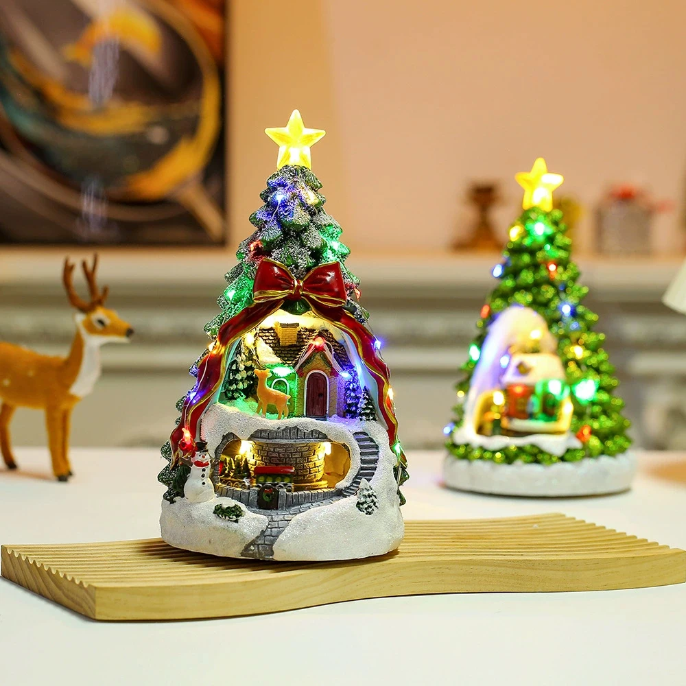 

Christmas Tree Music Box with Rotating Train Musical Box Home Decoration for Kid Boy Girl Men Women Christmas Present
