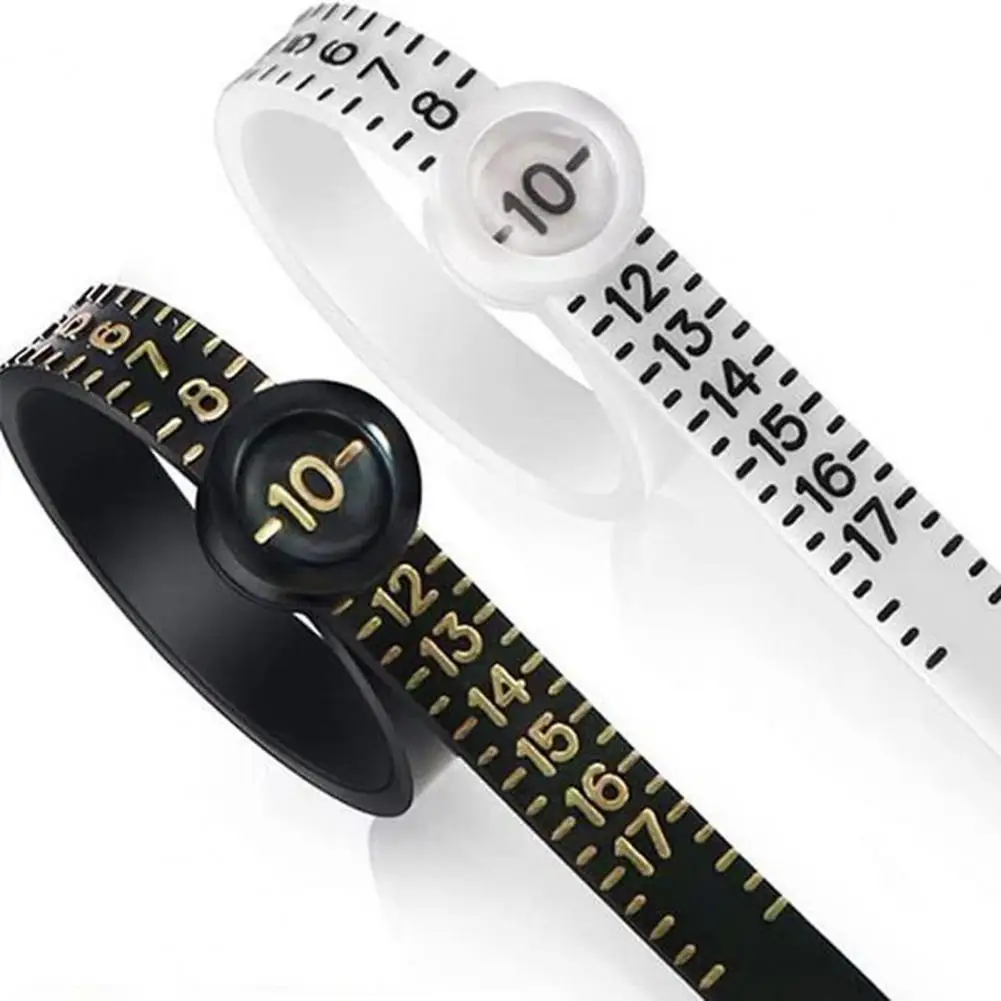 Ring Sizer Ferramenta de Medição com Lupa, Ring Ruler Excurate Size Identification, Ring Resizing Solution
