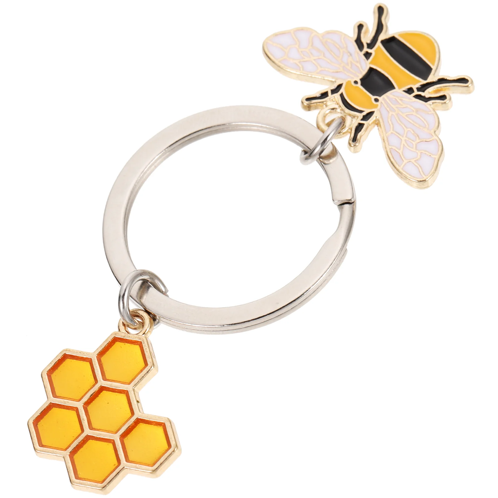 Kids Keychain Bee Keychains Cartoon Keyring Decor Theme Party Bag Fillers Child