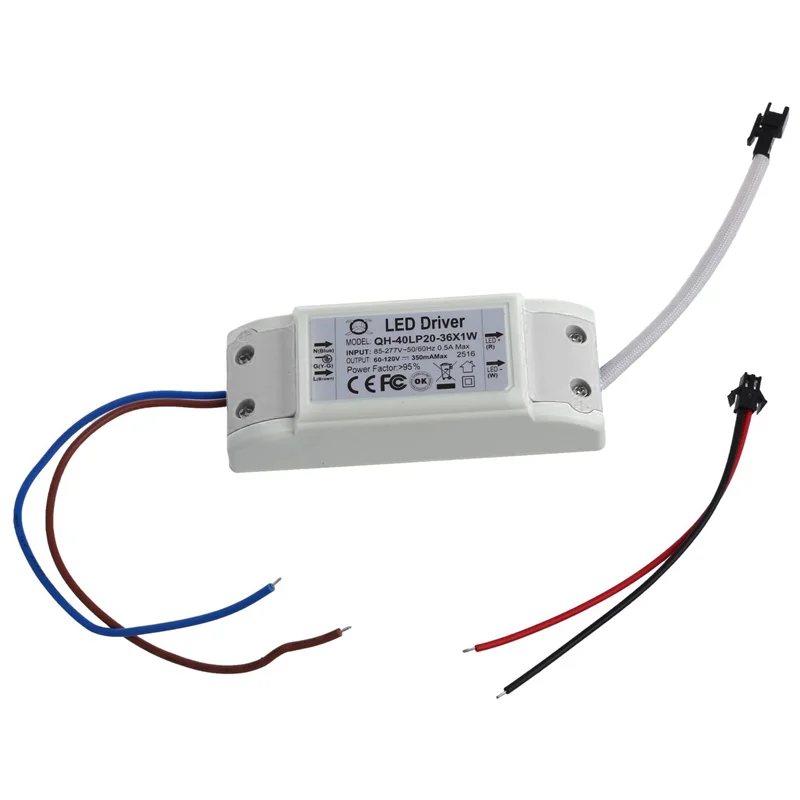 A003 5X LED ไดร์เวอร์ 20-36W ไดร์เวอร์หม้อแปลง DC 60-120V AC 85-277V คุณภาพสูง