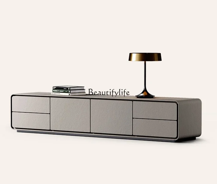 

Тумба под телевизор X4 Light Luxury из кожи, напольная, высококачественная, для гостиной