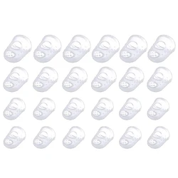 8Pcs/Set Silicone Finger Guards Guitar Fingertip Protectors For Ukulele Guitar Transparent Color