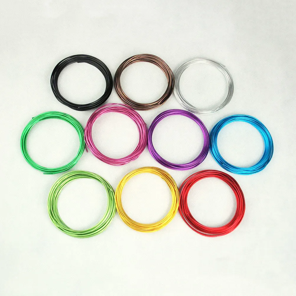 

5pcs 5 Rolls 1.5Mm 2Mm 2.5Mm 3Mm 5Mm Brown Aluminum Soft Flexible Craft Diy Metal Wire For Bonsai Plant Support Gardening Frame