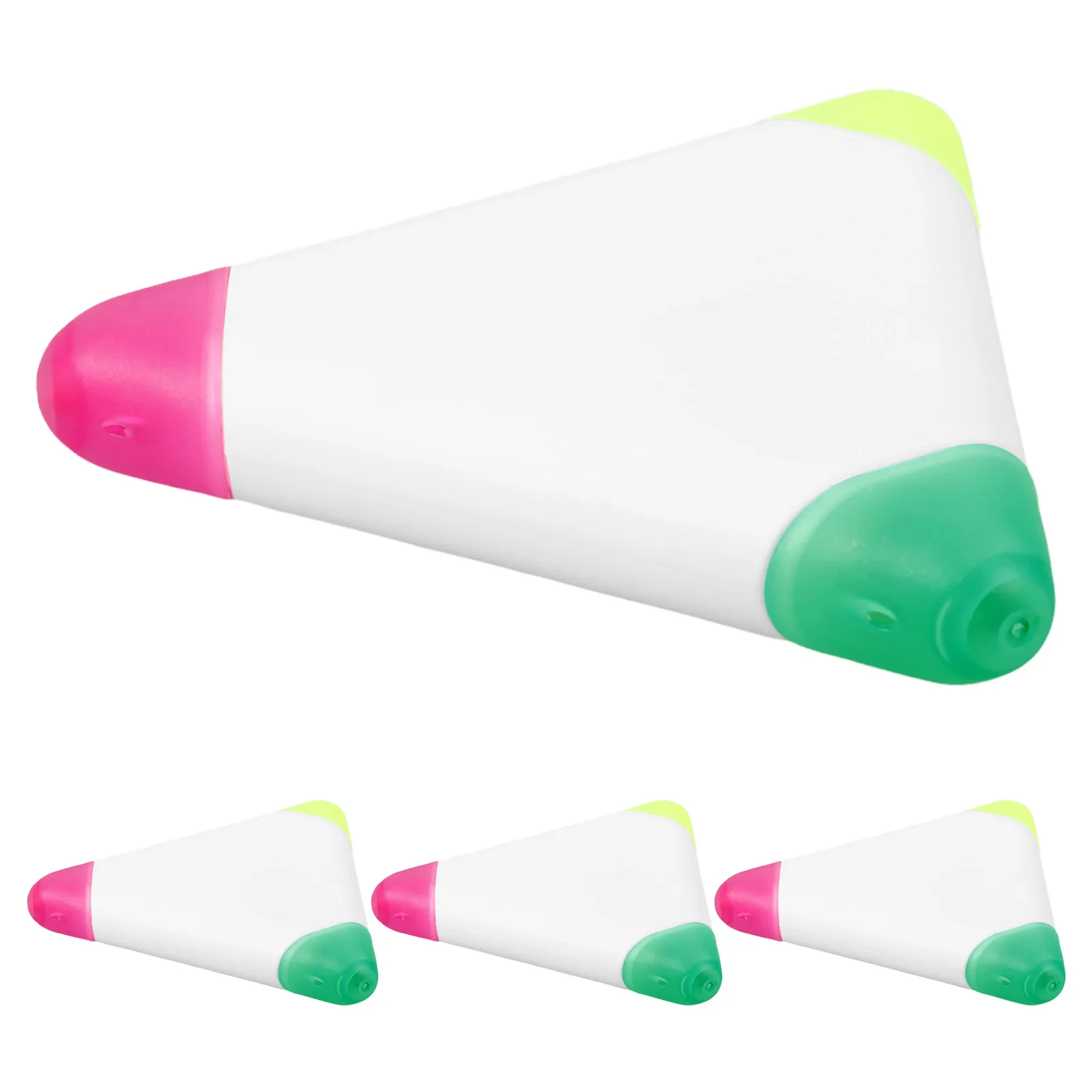 

4pcs Multicolor Highlighters Triangular Pens Colored Scented Markers for Students Plastic Study Office Small Highlighter