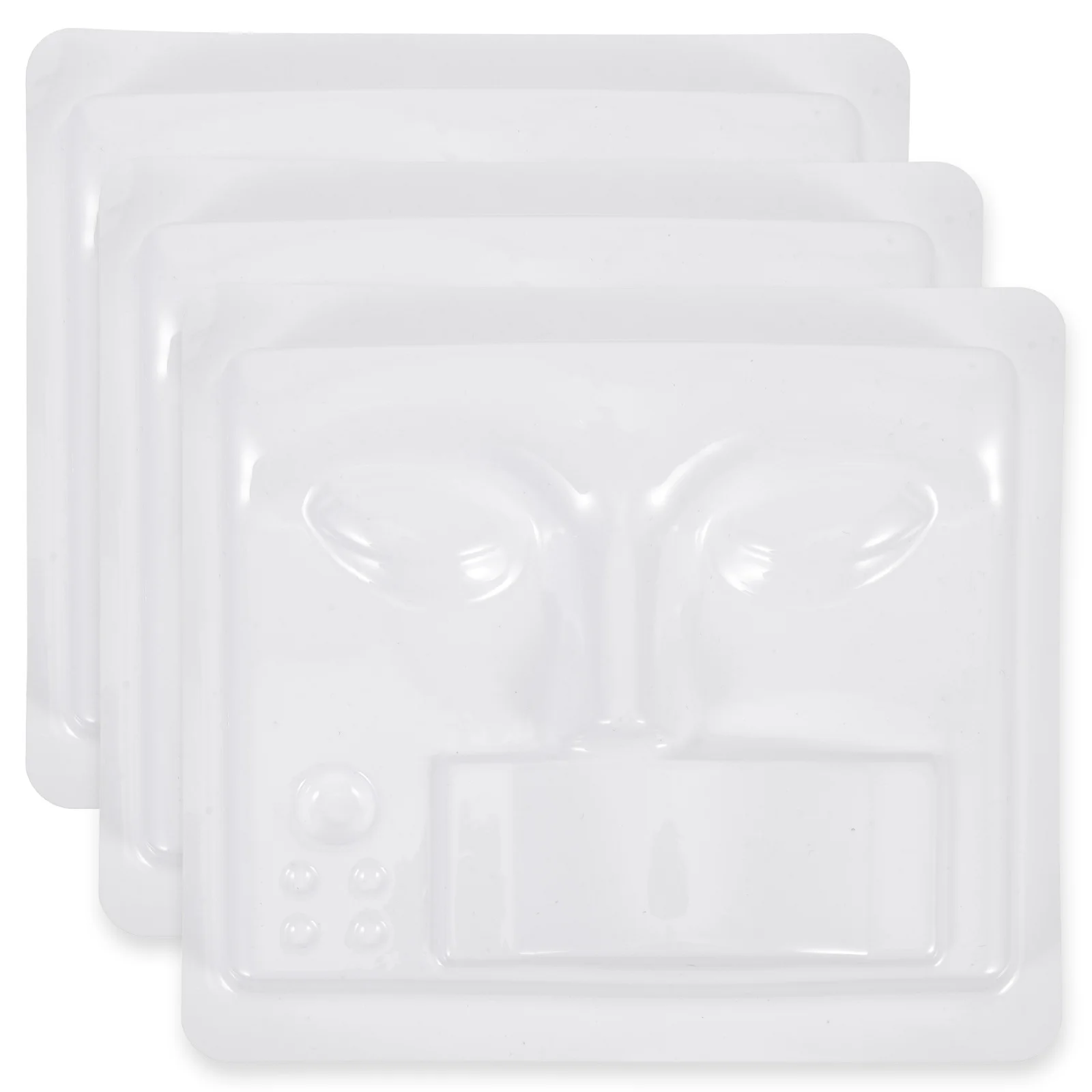 3 szt. Modeli do ćwiczeń przedłużania rzęs, kompaktowy uchwyt na rzęsy do salonów kosmetycznych i modeli twarzy do ćwiczeń.