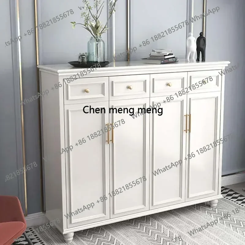 AB03Large Vertical Wood Shoe Cabinet esign Beutiful Storage Organizer Shoe Rack Space Saving Wooden Range Chaussure Home Furnitu