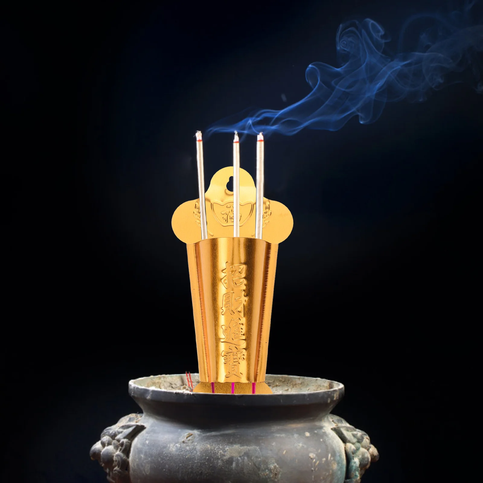 

2Pcs Wall Incense Burner Stainless Steel Hanging Censer for Home Office Temple Stick Incense Holder Wall-Mounted Decoration