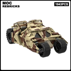 Famous Film Series UCS Knight Rider Bat Car Camo Tumbler MOC-94647 Building Blocks technology Bricks Toys Model Collection Gifts