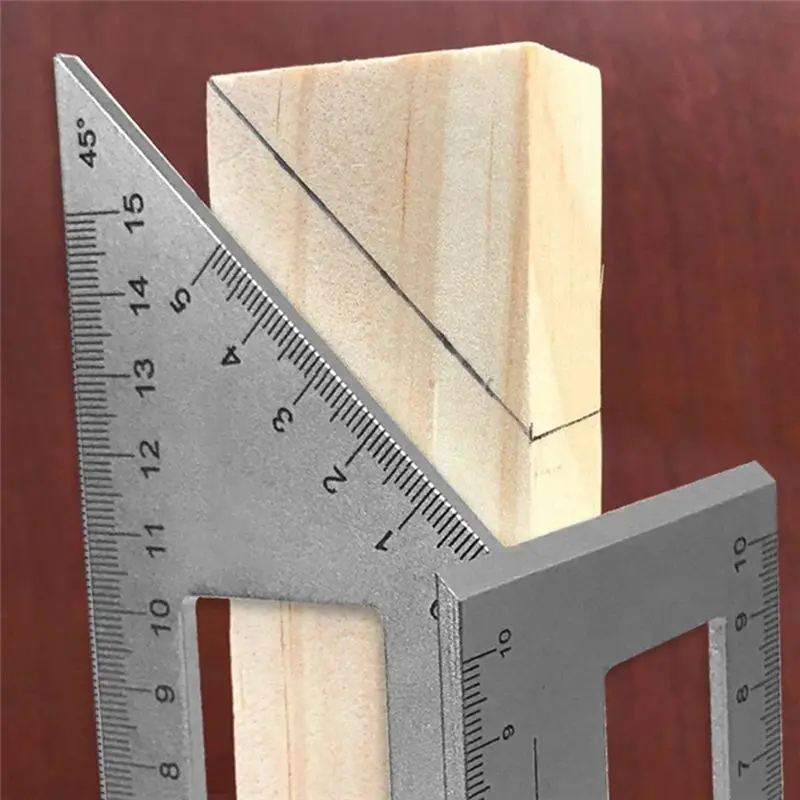 2026 B-est Multifunctional Square 45+90 Degree Gauge Angle Ruler T-Shaped Measuring Woodworking Ruler Tool