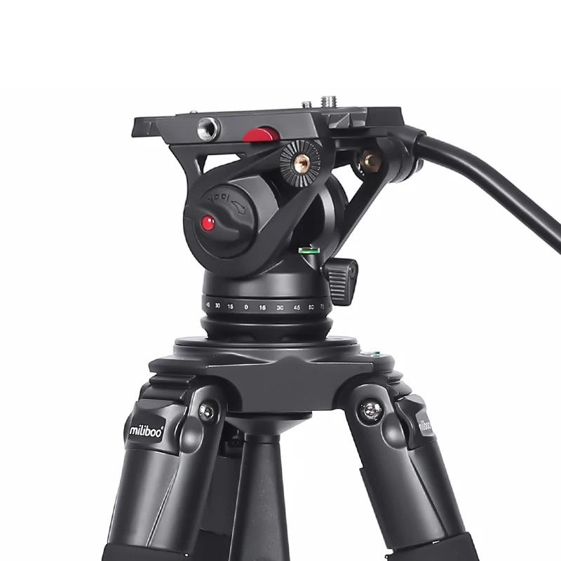 miliboo Camera Tripod with Fluid Head Heavy Duty Tripod for DSLR Camcorder Aluminum 66\