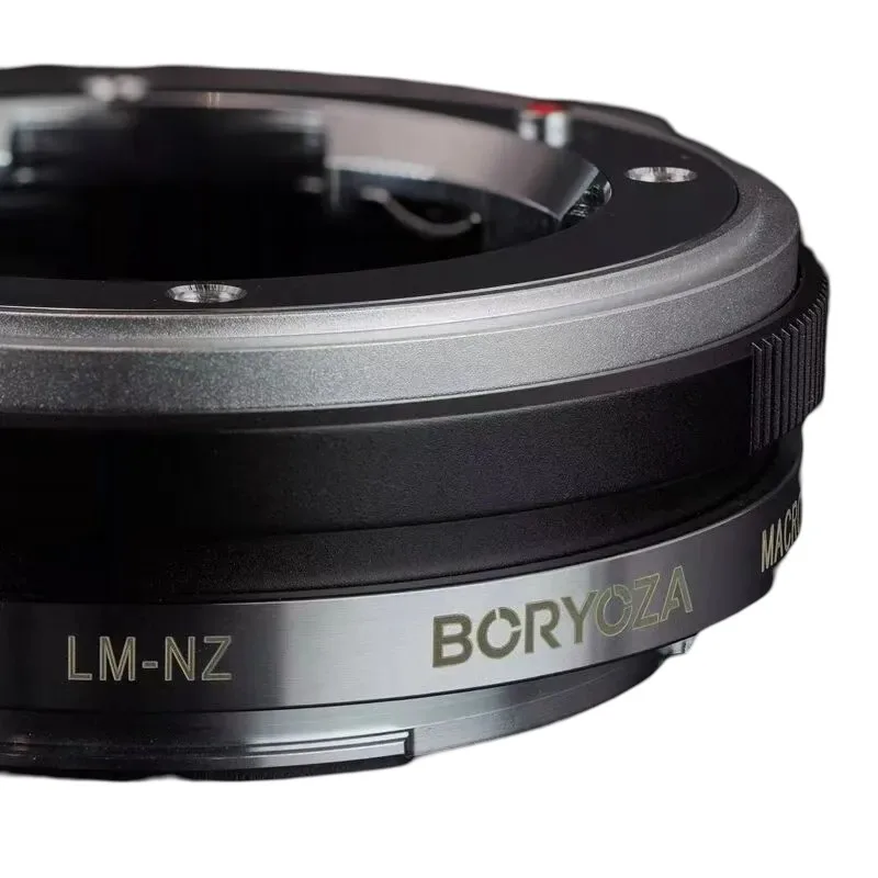 BORYOZA LM-NZ Adapter Ring for Leica Lens Nikon Z-mount Metal Material Macro Adapter Ring