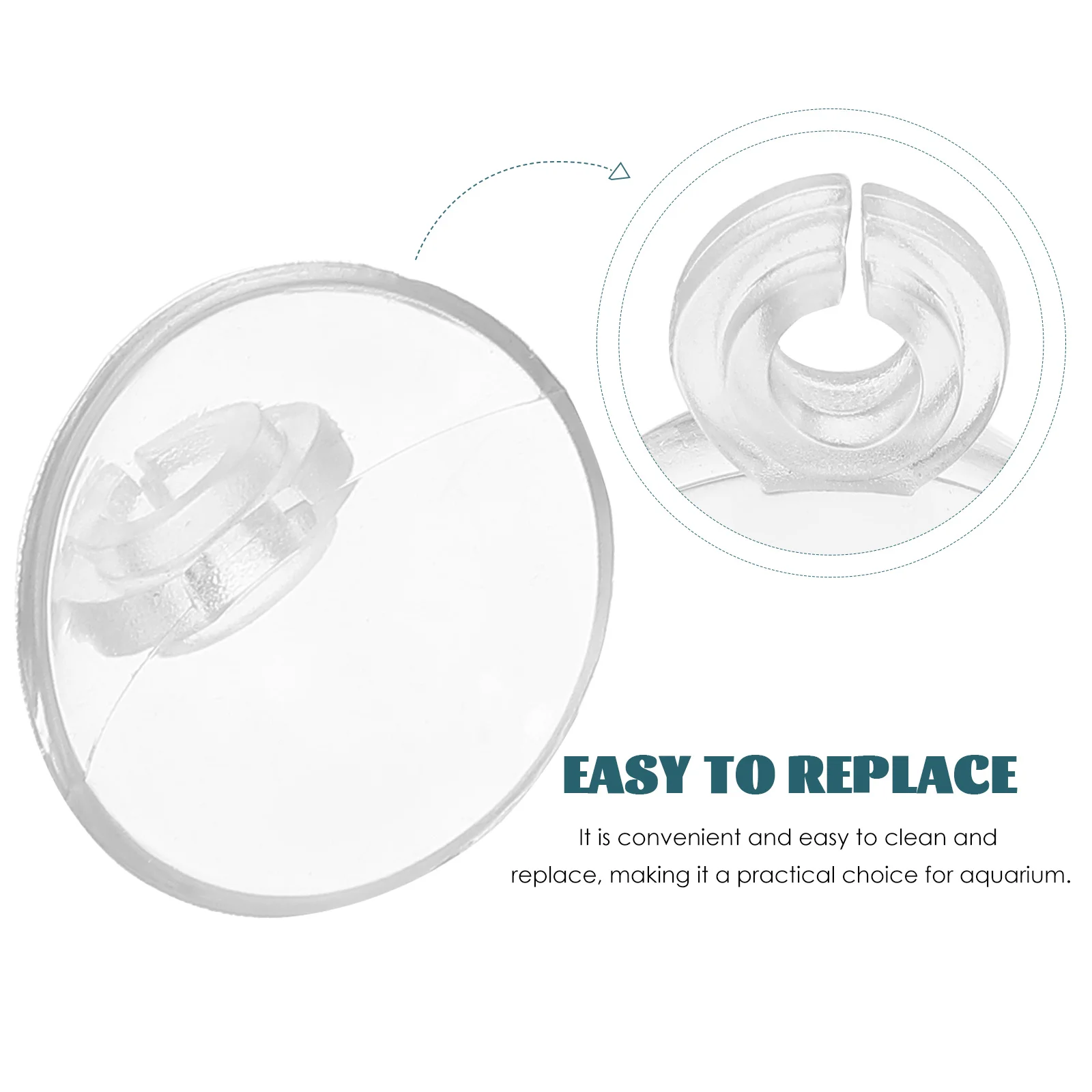 

20pcs Oxygen Tube Fixing Accessories Aquarium Air Hose Clamps Fish Tank Clip ABS Suction Cup Tubing Holder Airline Clamp Tank